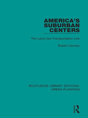 cover image of America's Suburban Centers
